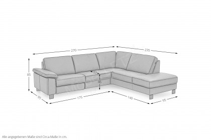 HU-SC17009 von Hukla - Sofagarnitur rechts grey