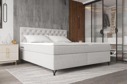 BX-LE-03 von SW KOLLEKTION - Boxspringbett ecru