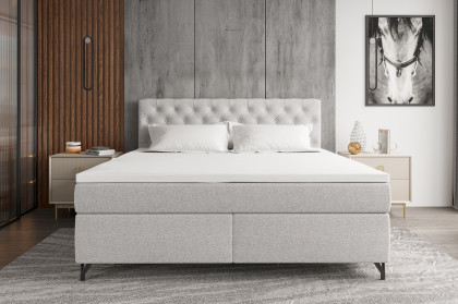 BX-LE-03 von SW KOLLEKTION - Boxspringbett ecru