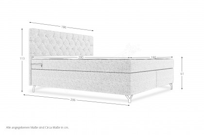 BX-LE-03 von SW KOLLEKTION - Boxspringbett ecru