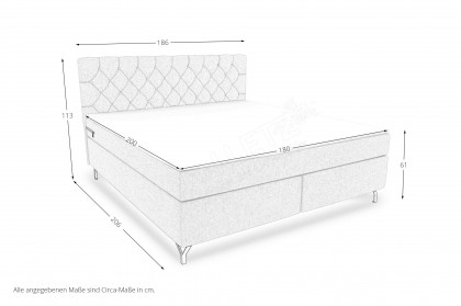 BX-LE-03 von SW KOLLEKTION - Boxspringbett rot