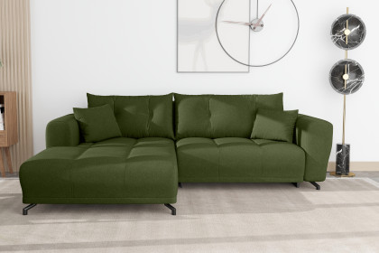 PG-LE-03 von BASTI dein Sofa - Eckcouch links grün