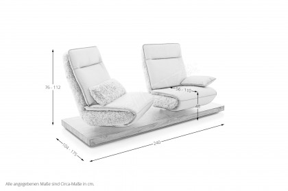 KOINOR Evino - Einzelsofa silver