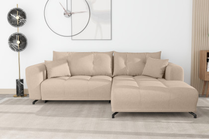 PG-LE-03 von BASTI dein Sofa - Ecksofa rechts beige