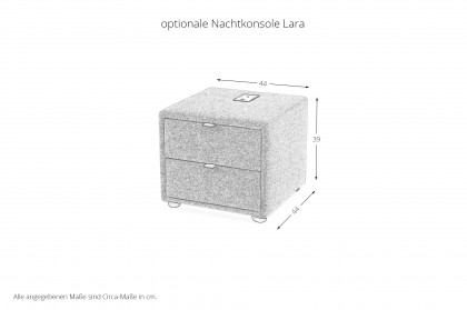 Lucy-Dream von Jockenhöfer - Polsterbett 140 grau