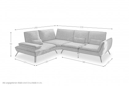 Apex Plus von Poco - Polsterecke links khaki