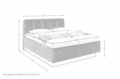 Bari von Musterring - Polsterbett KT 25011 grey