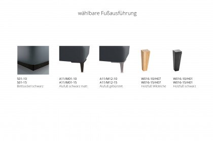 Bari von Musterring - Polsterbett KT 25011 grey