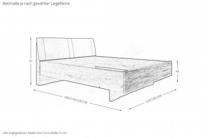 Toben von Wiemann - Schlafzimmer Bianco-Eiche teilmassiv - weiß