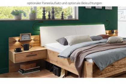 Toben von Wiemann - Schlafzimmer Bianco-Eiche teilmassiv - weiß