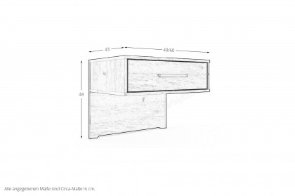 Toben von Wiemann - Schlafzimmer Bianco-Eiche teilmassiv - weiß