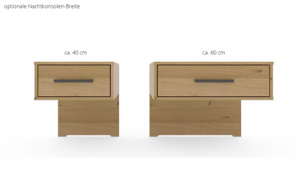 Toben von Wiemann - Schlafzimmer Bianco-Eiche teilmassiv - weiß