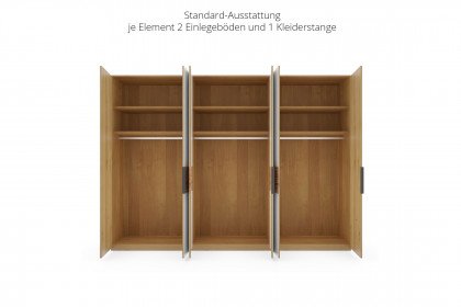 Toben von Wiemann - Schlafzimmer Bianco-Eiche teilmassiv - weiß