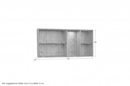 Tessaro-living von Schösswender - Hängeregal TE 15OL Wildeiche/ Samtlack