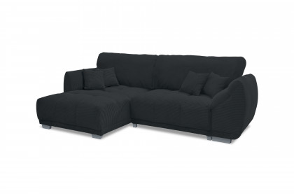 Modell 248 II von Sofa-Team - Eckgarnitur Ausführung links schwarz