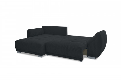 Modell 248 II von Sofa-Team - Eckgarnitur Ausführung links schwarz