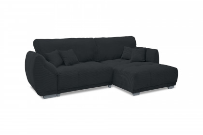 Modell 248 II von Sofa-Team - Eckgarnitur Ausführung rechts schwarz
