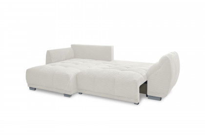 Modell 248 II von Sofa-Team - Ecksofa Ausführung links weiß