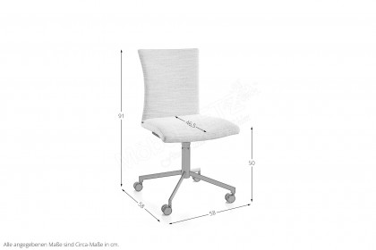 Helmond von Musterring - Homeofficestuhl mit 360°-Drehfunktion