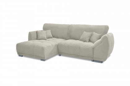 Modell 248 II von Sofa-Team - Eckcouch Ausführung links ecru