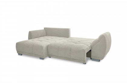 Modell 248 II von Sofa-Team - Eckcouch Ausführung links ecru