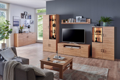 Olsberg von IDEAL Möbel - Wohnwand in Eiche Gustavson