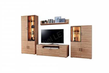 Olsberg von IDEAL Möbel - Wohnwand in Eiche Gustavson