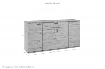 Olsberg von IDEAL Möbel - Wohnwand in Eiche Gustavson