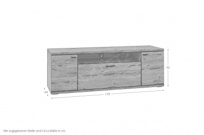 Olsberg von IDEAL Möbel - Lowboard Eiche Gustavson