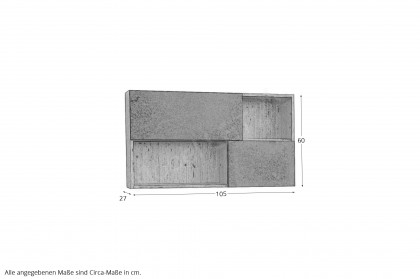Tessaro-living von Schösswender - Hängeschrank TE 16OL Wildeiche/ Samtlack