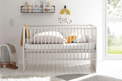 Fien von POL Power - 70x140 cm Kinderbett hellgrau mit Lattenrahmen