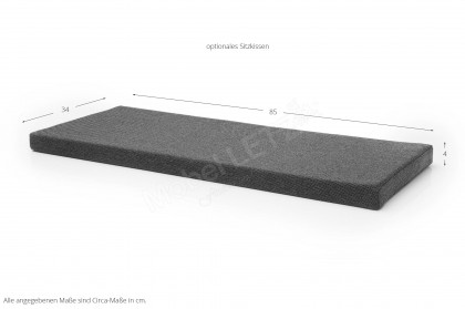 Incata von MCA - Garderobenbank in Balkeneiche & Oxid