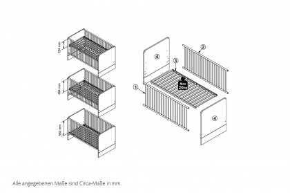 Fien von POL Power - Einrichtung für Babyzimmer ash grey - Absetzung Aurum