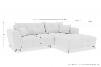 PG-LE-03 von BASTI dein Sofa - Eckcouch rechts taupe