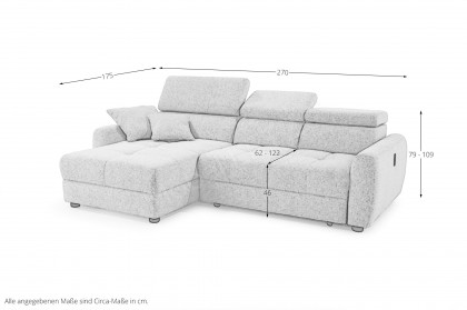 Move von Job - Ecksofa Ausführung links beige