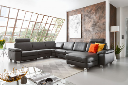 HU-SC17009 von Hukla - Sofalandschaft links anthrazit