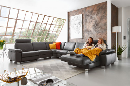 HU-SC17009 von Hukla - Sofalandschaft links anthrazit