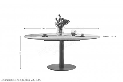 Glarus Mollis von SIT Mobilia - Esstisch ca. 180 x 120 cm