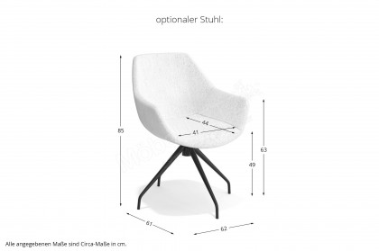 Glarus Mollis von SIT Mobilia - Esstisch ca. 180 x 120 cm