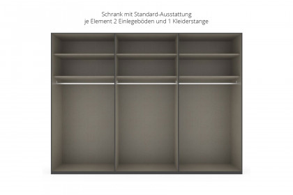 Scale-Spin von Rauch Black - Kleiderschrank Glas champagner - schwarz