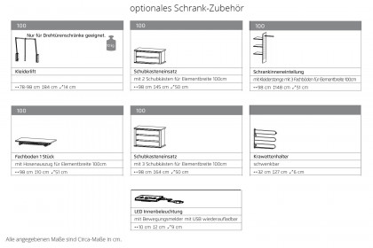 Scale-Spin von Rauch Black - Kleiderschrank Glas champagner - schwarz