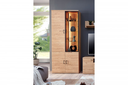 Olsberg von IDEAL Möbel - Vitrine Eiche Gustavson