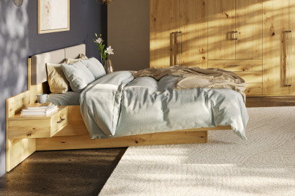 Achat Komfort von Priess - Doppelbett Artisan Eiche mit Kopfteilpolster