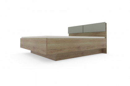 Achat Komfort von Priess - Doppelbett Artisan Eiche mit Kopfteilpolster