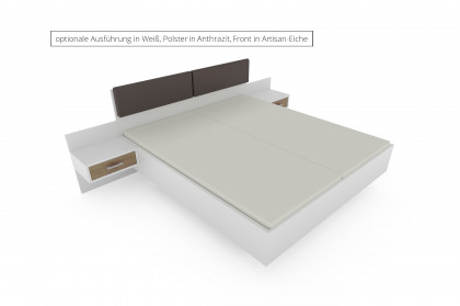 Achat Komfort von Priess - Doppelbett Artisan Eiche mit Kopfteilpolster