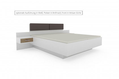 Achat Komfort von Priess - Doppelbett Artisan Eiche mit Kopfteilpolster