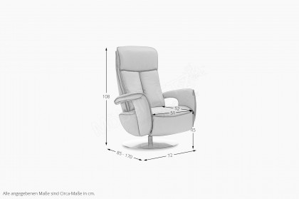 HU-ES19141 von Hukla - Funktionssessel steel