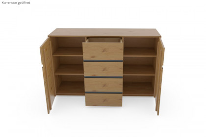 InCasa Onema von Decker - Türenkommode mit 4 Schubkästen