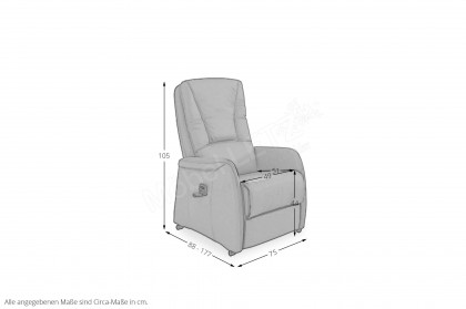 HU-AP15035 von Hukla - Ruhesessel noce