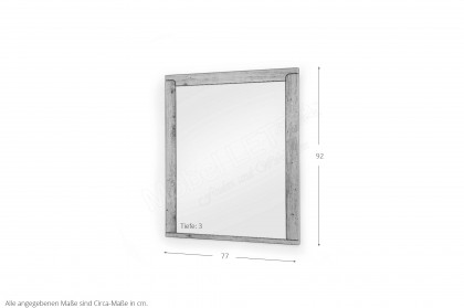 Incata von MCA - Garderobenspiegel in Balkeneiche